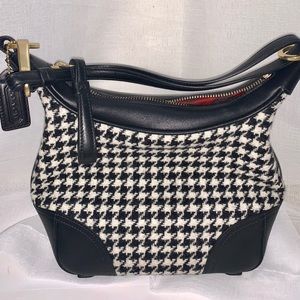 Coach Houndstooth Tweed  Mini Handbag - NWOT